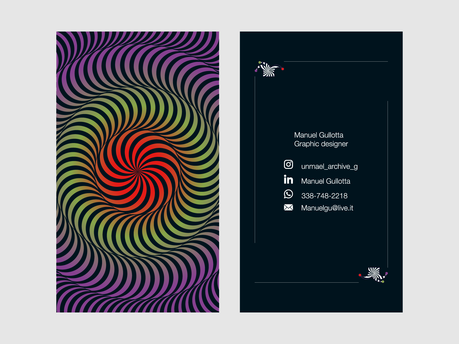 Copertina progetto Business Card